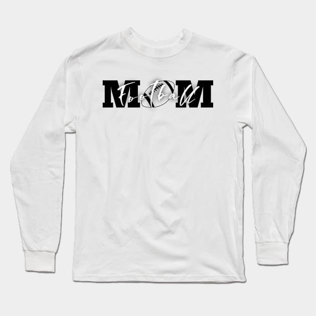 Football Mom Long Sleeve T-Shirt by IdenticalExposure